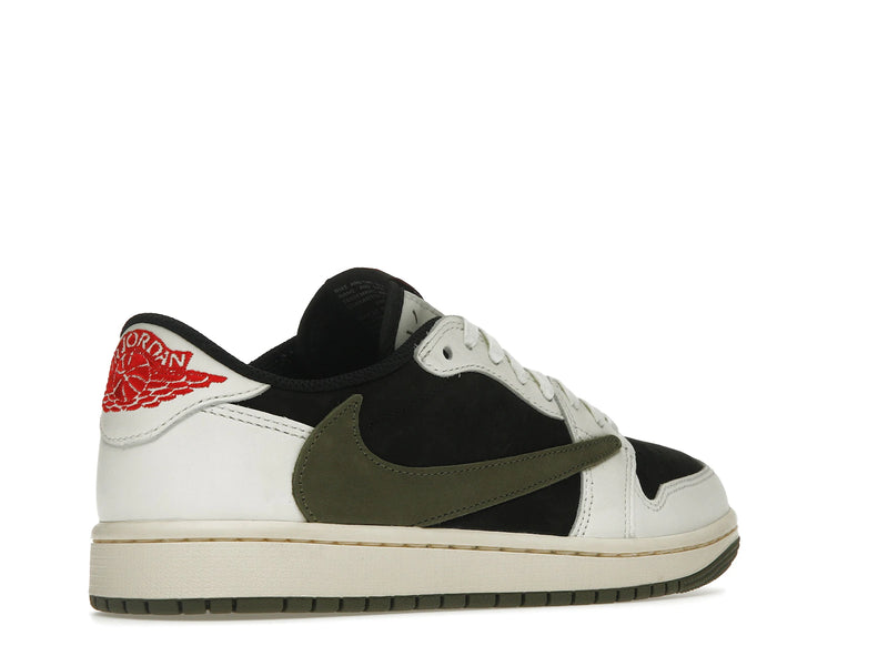Air Jordan 1 Retro Low OG SP Travis Scott Olive (W) - Sail/University Red/Black/Medium Olive - DZ4137-106 - 32