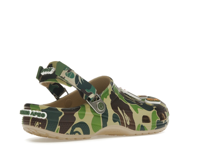 Crocs Classic Clog A Bathing Ape Bape Abc Camo Green - ABC Camo/Green - 209627-212 - 32