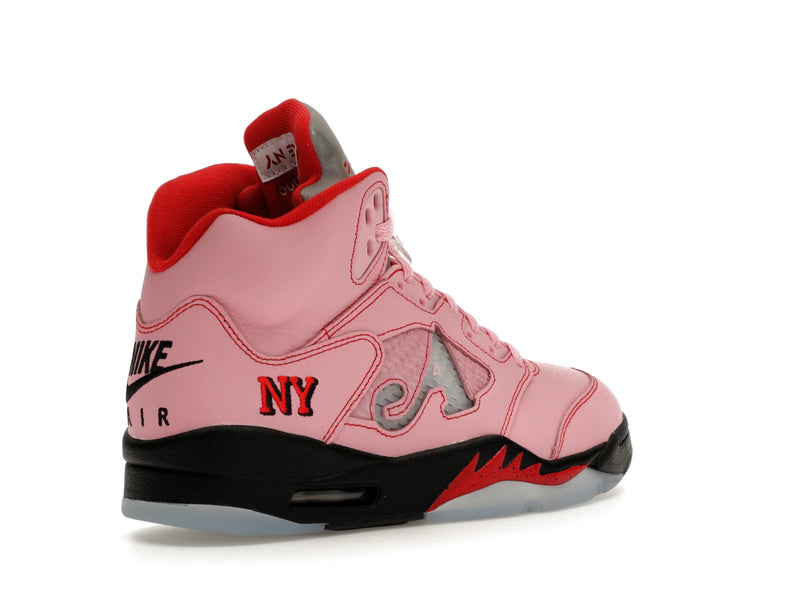 Air Jordan 5 Retro Awake Ny Arctic Pink - Arctic Pink/Metallic Silver-University Red-Black-White-Clear - DV4982-600 - 32