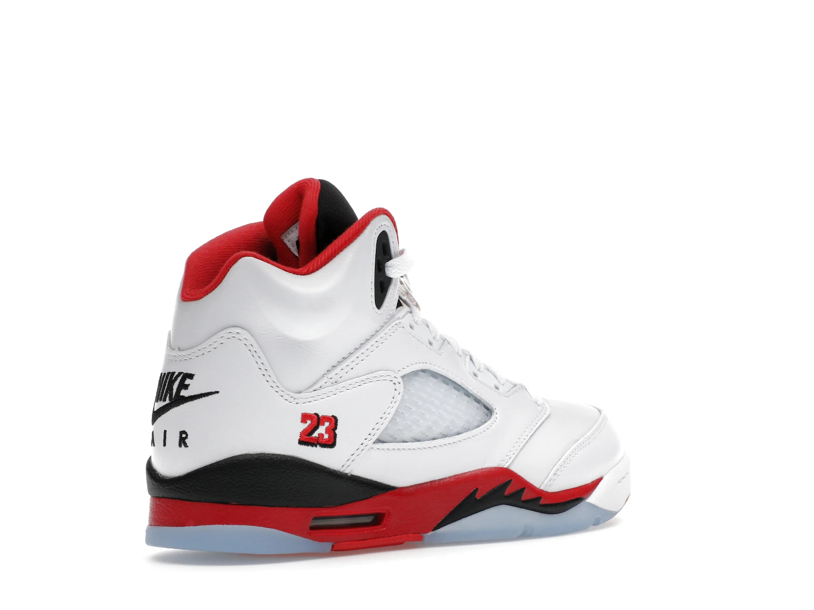 Air Jordan 5 Retro Fire Red Black Tongue (2025) (GS) - White/Fire Red/Black - HQ7980-101 - 32