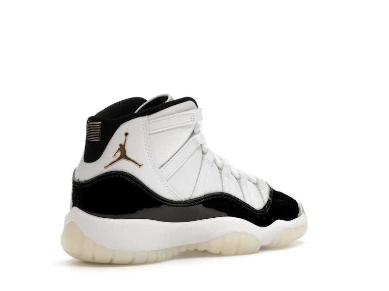 Air Jordan 11 Retro Dmp Defining Moments (2023) (GS) - Black/White/Metallic Gold - 378038-170 - 32
