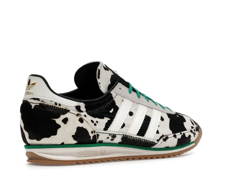 adidas SL 72 OG Cow Print Black White (Women's) - Core Black/Off White/Court Green - JR1639 - 32