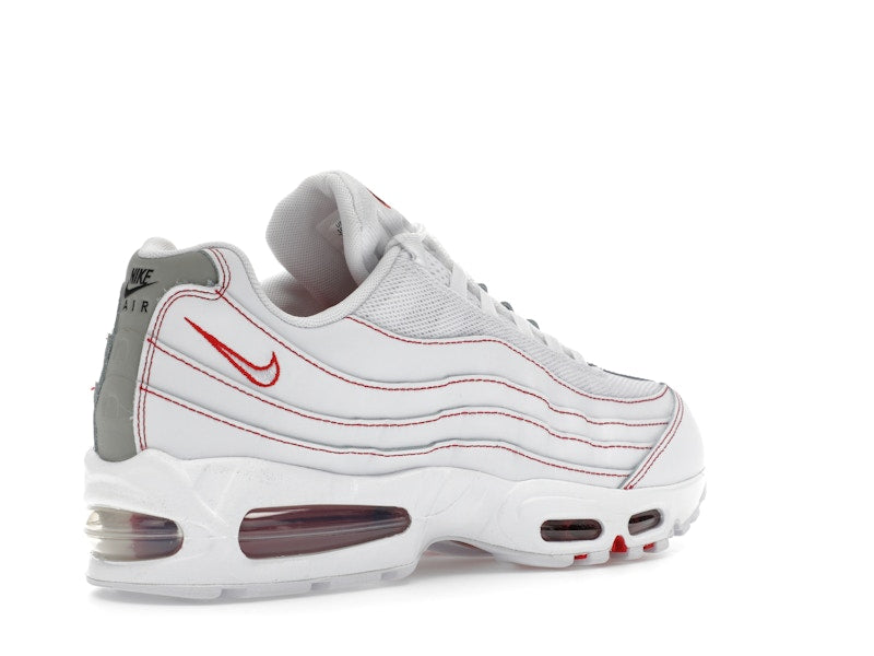 Nike Air Max 95 OG Big Bubble White University Red - White/University Red/Wolf Grey - IB7936-100 - 32