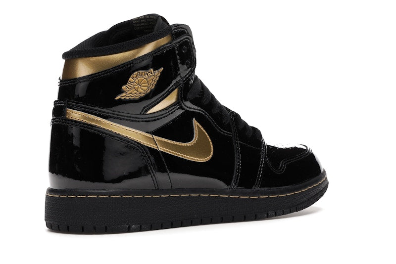 Air Jordan 1 Retro High Black Metallic Gold (2020) (GS) - Black/Black-Metallic Gold - 575441-032 - 32
