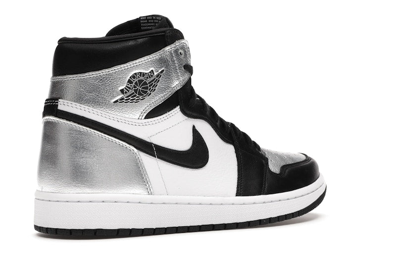 Air Jordan 1 Retro High Silver Toe (W) - Black/Metallic Silver-White-Black - CD0461-001 - 32