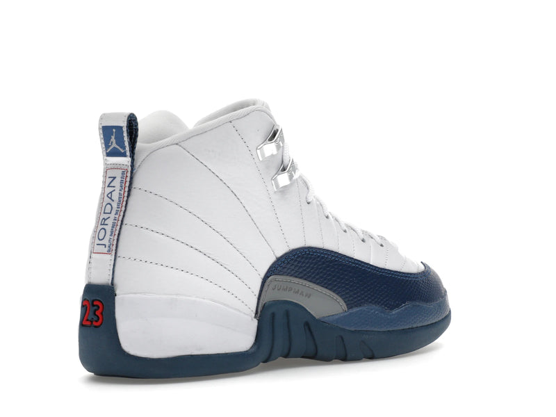 Air Jordan 12 Retro French Blue (2025) (GS) - White/French Blue/Metallic Silver/Varsity Red - 153265-114 - 32