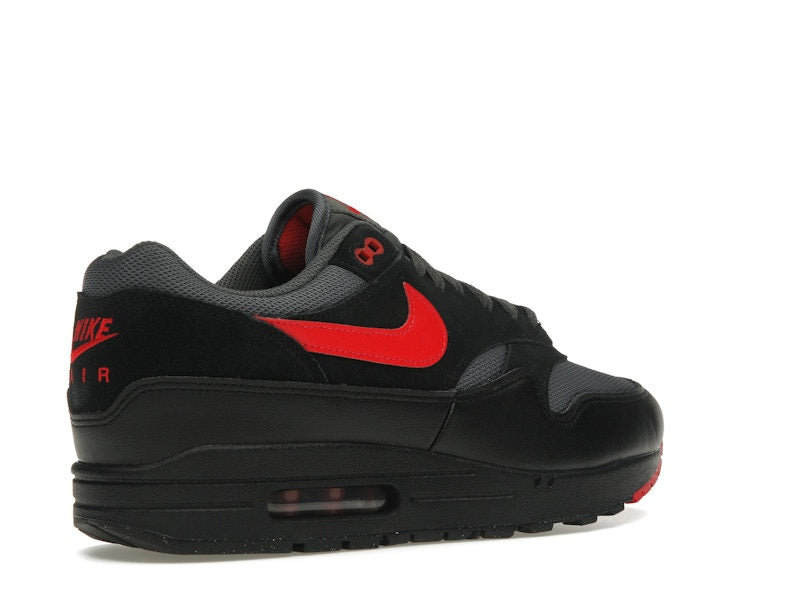 Nike Air Max 1 Essential Vamps - Black/University Red/Iron Grey - FZ5808-008 - 32