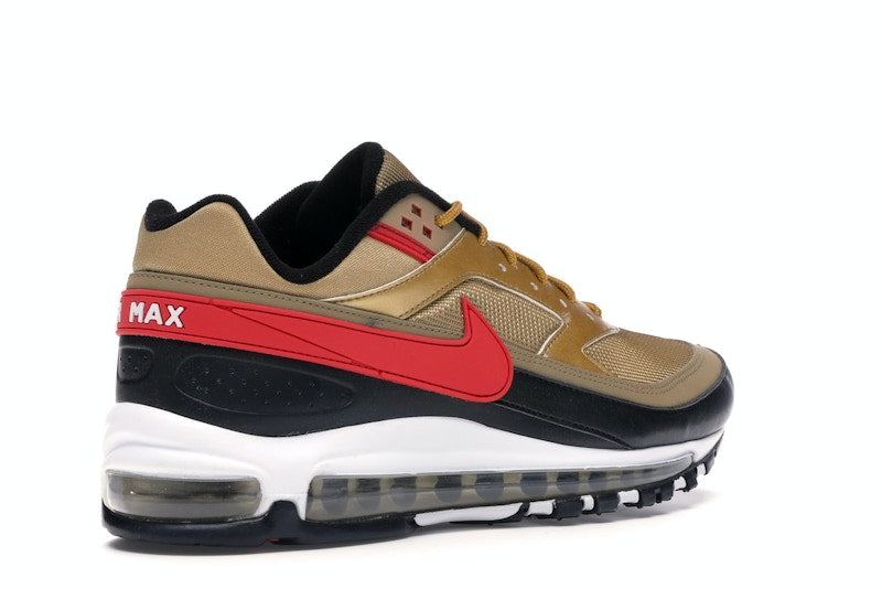 Nike Air Max 97 BW Metallic Gold University Red Black - vue 33