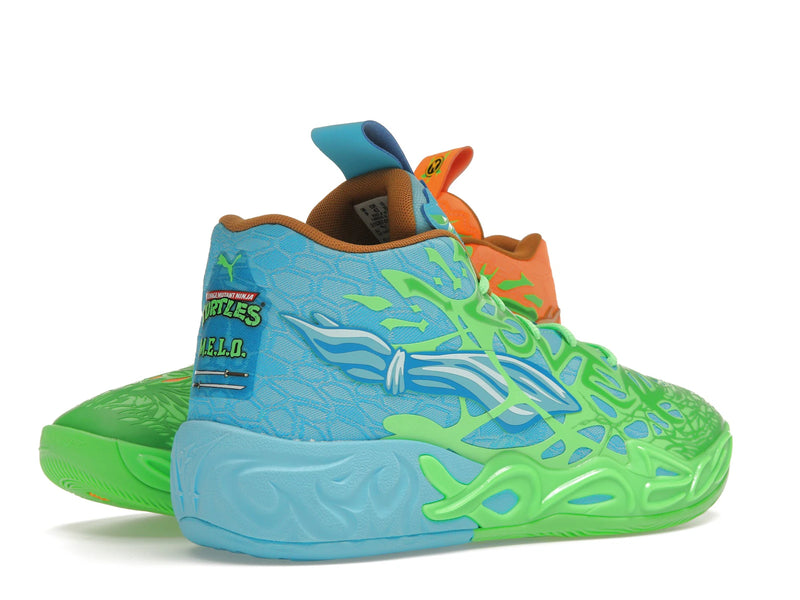 Puma Lamelo Ball Mb04 Teenage Mutant Ninja Turtles Leonardo And Michelangelo - Fluro Green Pes/PUMA Green/Bright Aqua/Orange Glow - 311307-01 - 32