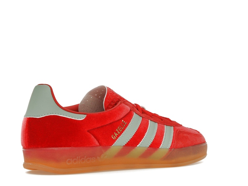 adidas Gazelle Indoor Better Scarlet Hazy Green (Women's) - Better Scarlet/Hazy Green/Gum - IG6786 - 32