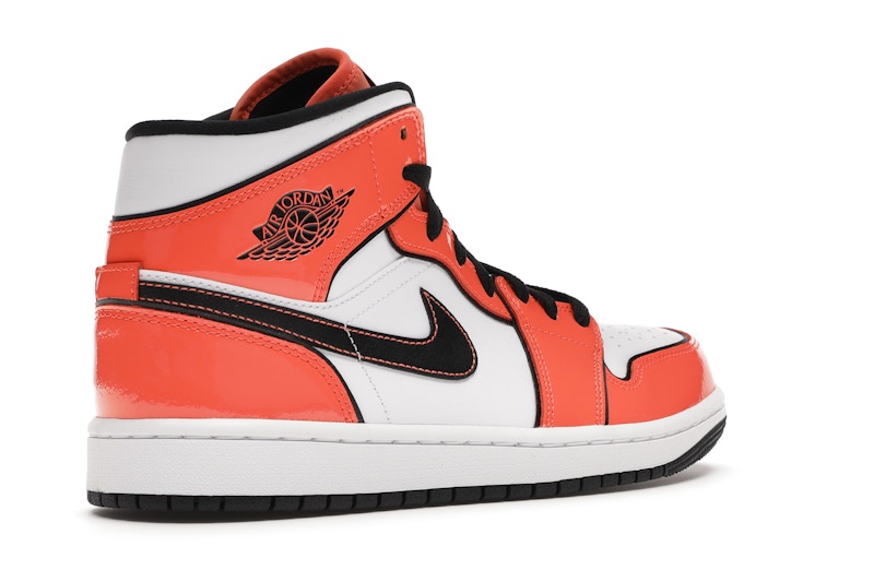 Air Jordan 1 Mid SE Turf Orange - Turf Orange/Black/White - DD6834-802 - 32