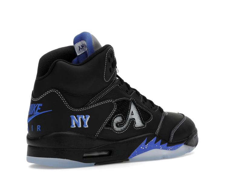 Air Jordan 5 Retro Awake Ny Black - Black/Racer Blue-Metallic Silver-White-Clear - DV4982-004 - 32