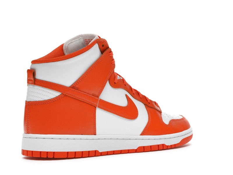 Nike Dunk High Syracuse (2021) - White/Orange Blaze - DD1399-101 - 32