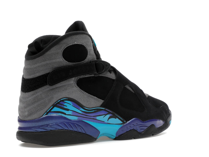 Air Jordan 8 Retro Aqua (2025) - Black/True Red-Iron Grey-Bright Concord-Aquatone - 305381-006 - 32