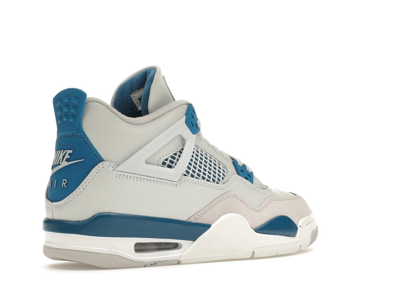 Air Jordan 4 Retro Military Blue (2024) (GS) - Off-White/Military Blue/Neutral Grey - HF4281-141 - 32