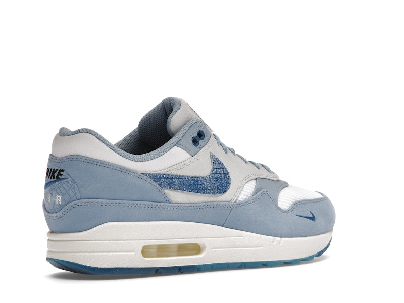 Nike Air Max 1 Premium Blueprint - White/Dark Marina Blue/Leche Blue - DR0448-100 - 32
