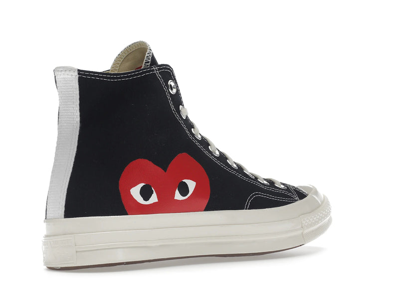 Converse Chuck Taylor All Star 70s Hi Comme Des Garcons Play Black - Black/White/High Risk Red - 150204C/A08791C - 32