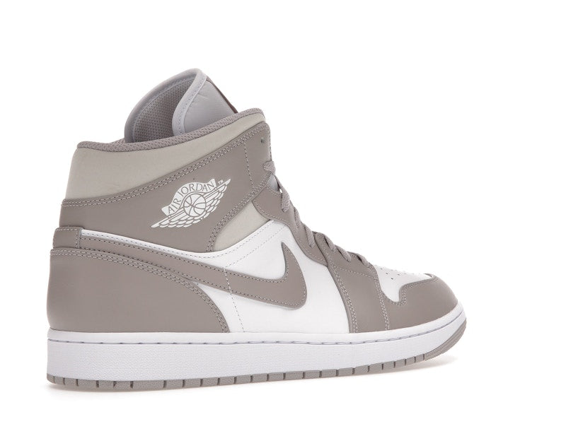 Air Jordan 1 Mid Linen - White/Linen-Linen - 554724-082 - 32