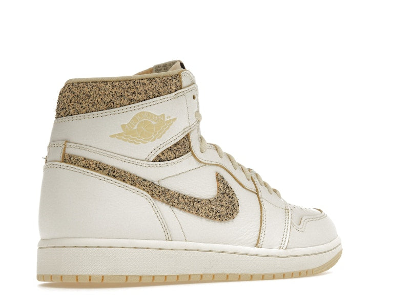 Air Jordan 1 Retro High OG Craft Vibrations Of Naija - Sail/Pale Vanilla-Black - FD8631-100 - 32