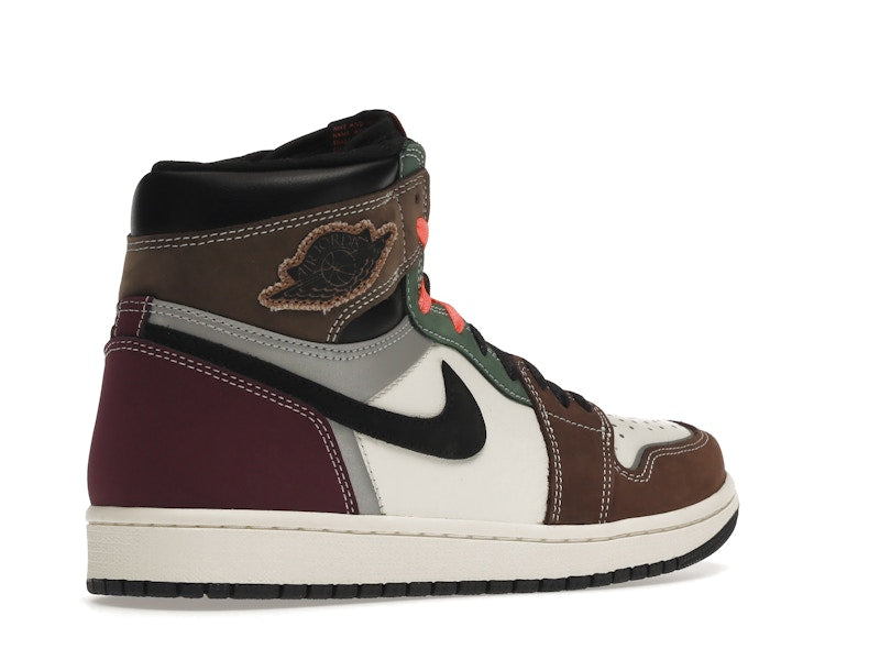 Air Jordan 1 Retro High OG Hand Crafted - Black/Archaeo Brown-Dark Chocolate - DH3097-001 - 32