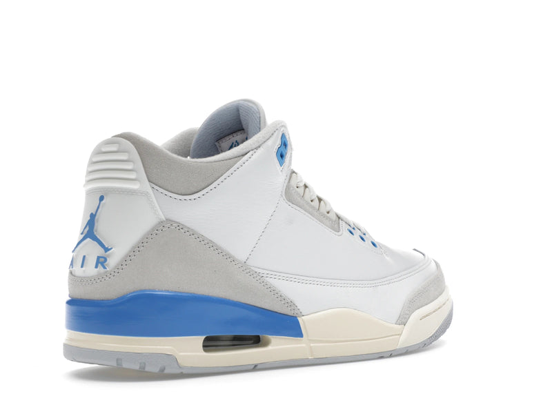 Air Jordan 3 Retro Lucky Shorts - Summit White/Hydrogen Blue-Legend Blue-Photon Dust-Pure Platinum-Sail - CT8532-101 - 32