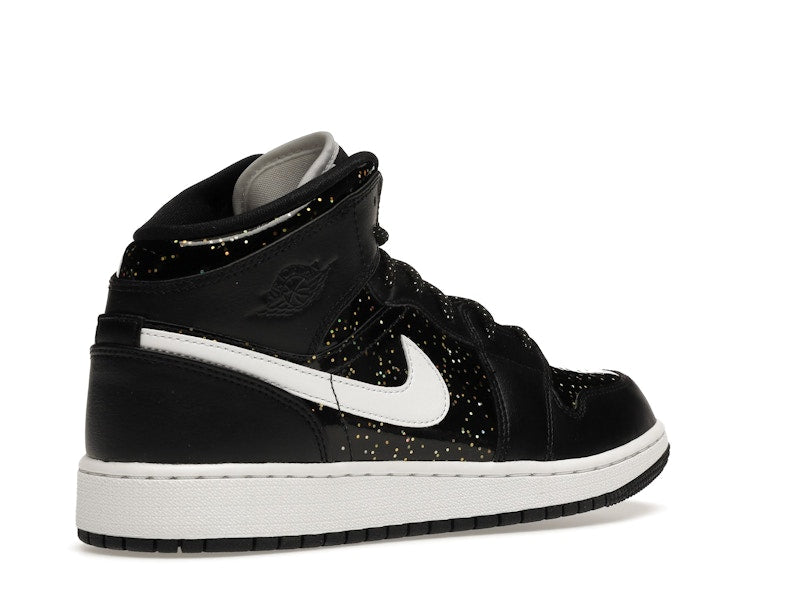 Air Jordan 1 Mid Black Speckle (GS) - visning 32