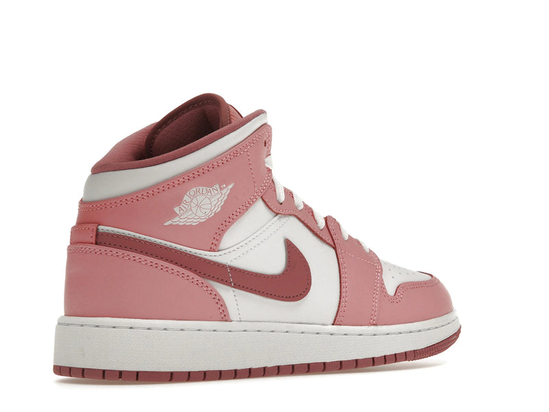 Air Jordan 1 Mid Valentines Day (2023) (GS) - Coral Chalk/Desert Berry/White - DQ8423-616 - 32