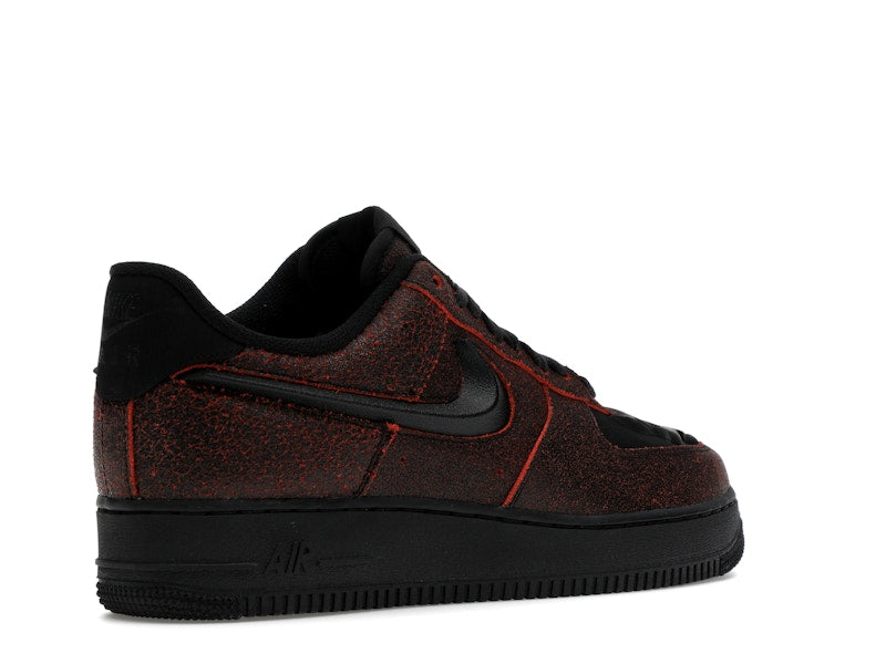 Nike Air Force 1 Low Retro QS Halloween Skull - Black/Black/Crimson - HV2016-001 - 32