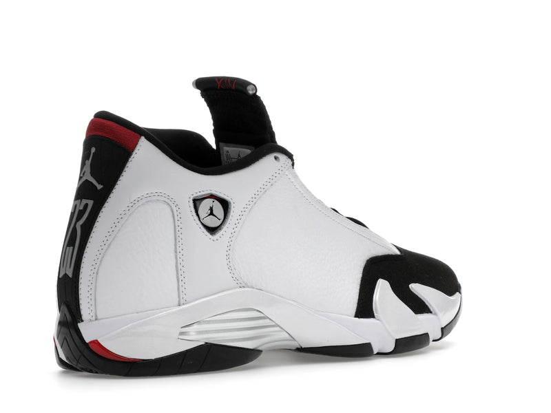 Air Jordan 14 Retro Black Toe (2024) - White/Varsity Red/Black/Metallic Silver - 487471-160 - 32