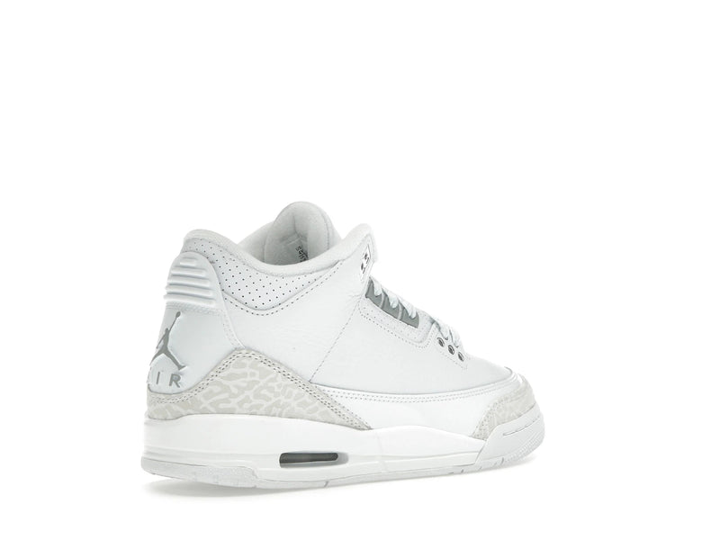 Air Jordan 3 Retro Pure Money (2025) (GS) - White/White/Metallic Silver - DM0967-111 - 32