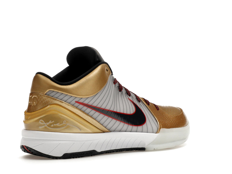 Nike Kobe 4 Protro Gold Medal (2024) - White/Dark Obsidian/Varsity Red/Metallic Gold - FQ3544-100 - 32