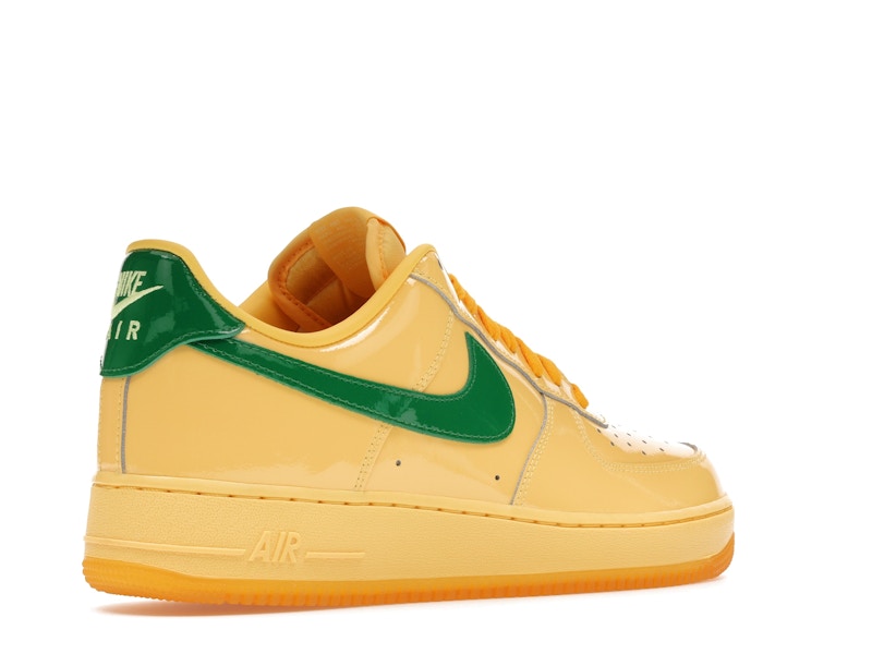Nike Air Force 1 Low Patent Leather Topaz Gold Pine Green - Ansicht 33