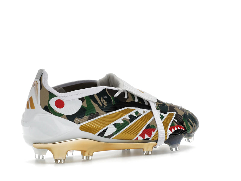 Adidas Predator Elite Foldover Tongue Fg Bape Green Camo - Hemp/Gold Metallic/White - JS3104 - 32