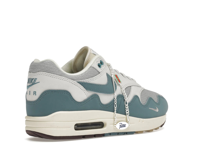 Nike Air Max 1 Patta Waves Noise Aqua With Bracelet - Metallic Silver/Noise Aqua-Pure Platinum - DH1348-004 - 32