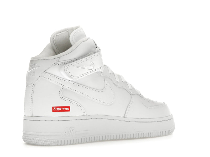 Nike Air Force 1 Mid Supreme White - White/White-White - FZ8784-100 - 32