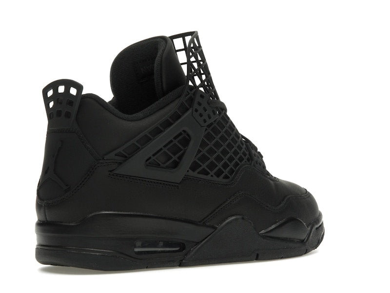 Air Jordan 4 Retro Net Black - Black/Black-Metallic Silver - FN7251-001 - 32