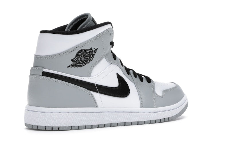 Air Jordan 1 Mid Light Smoke Grey - Light Smoke Grey/Black-White - 554724-092 - 32