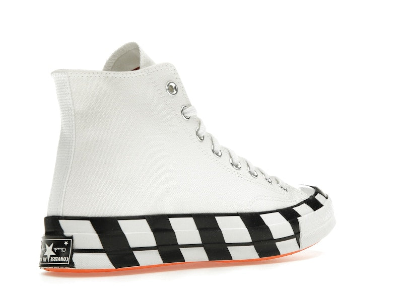 Converse Chuck Taylor All Star 70s Hi Off White - White/Bold Orange-Black - 163862C - 32