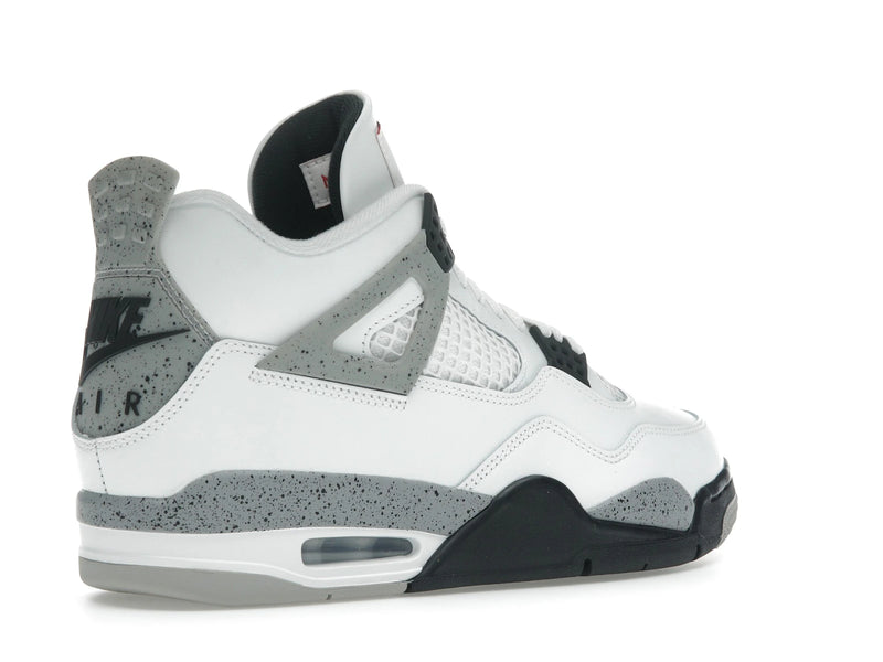 Air Jordan 4 Retro White Cement - Summit White/Fire Red-Tech Grey-Black - FV5029-100 - 32