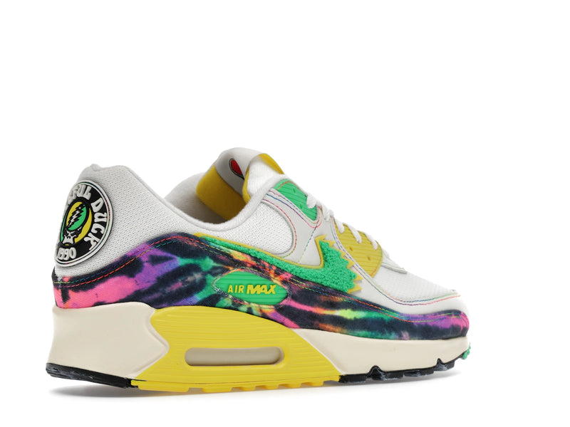 Nike Air Max 90 Grateful Dead University Of Oregon Grateful Ducks - Sail/Green Shock/Yellow Strike - IM2511-100 - 32