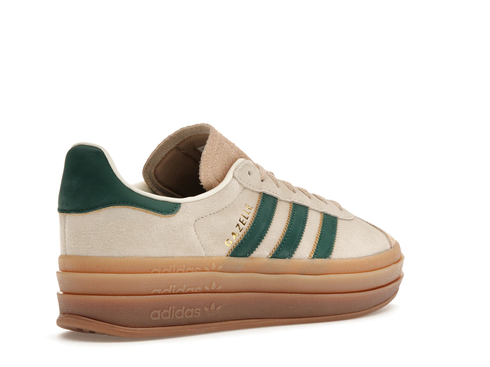 Adidas Gazelle Bold Magic Beige Collegiate Green - Cream White/Collegiate Green/Magic Beige - ID7056 - 32