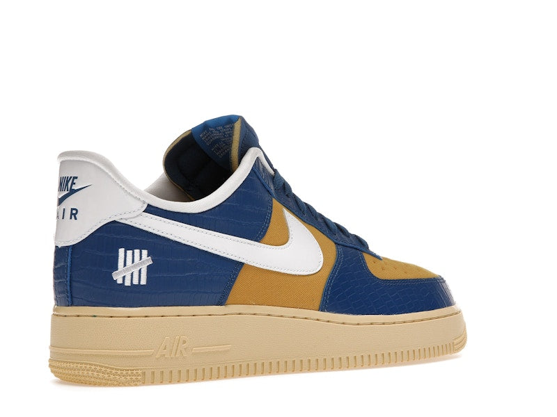 Nike Air Force 1 Low SP Undefeated 5 On It Blue Yellow Croc - Court Blue/White-Goldtone - DM8462-400 - 32