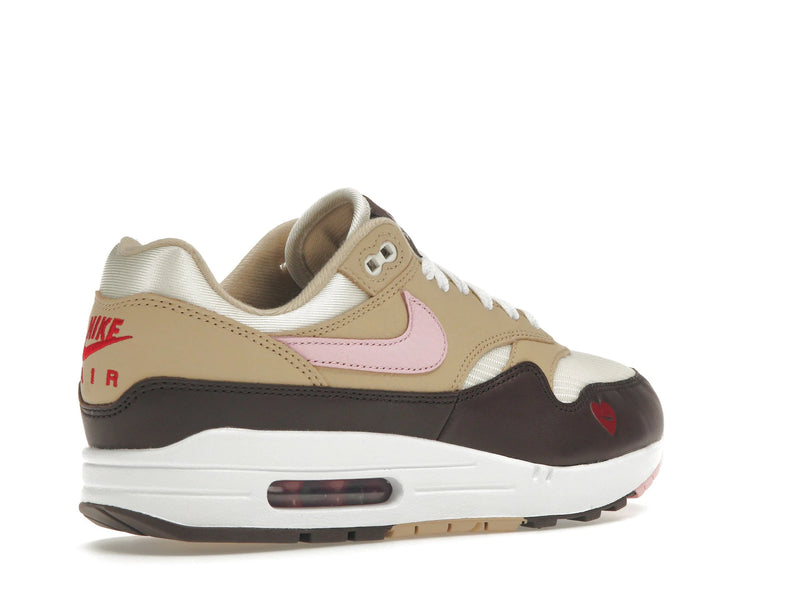 Nike Air Max 1 Valentines Day (2024) - Sail/Light Soft Pink/Coconut Milk/Varsity Red/Baroque Brown - FZ4346-200 - 32