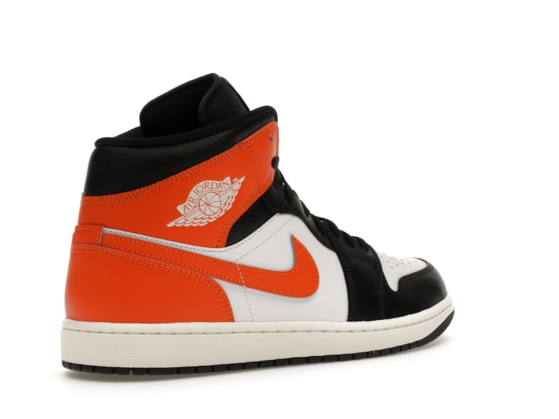 Air Jordan 1 Mid Black Toe Starfish - Starfish/White/Sail/Black - DQ8426-801 - 32