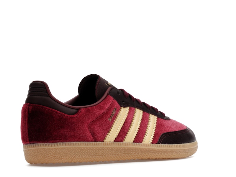 adidas Samba OG Shadow Red Velvet (Women's) - Shadow Red/Maroon/Gum - JS1394 - 32