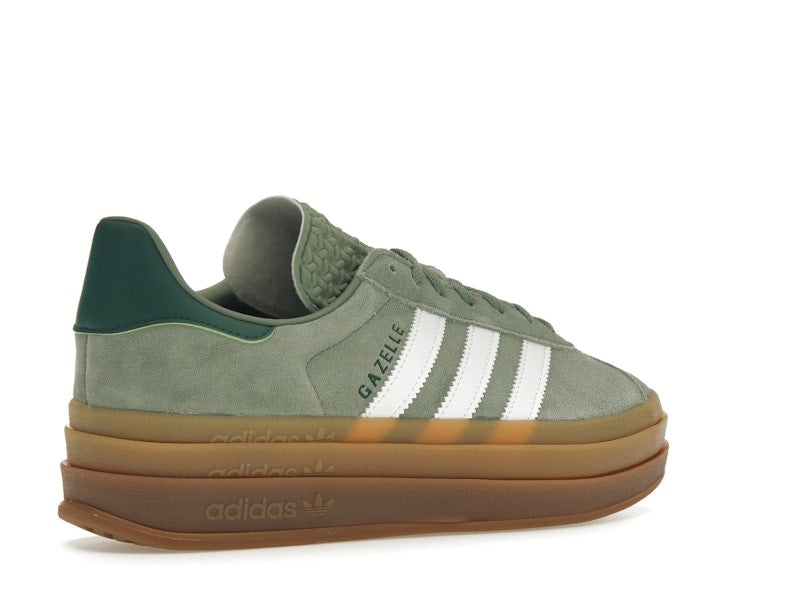 adidas Gazelle Bold Silver Green Gum (Womens) - Silver Green/Cloud White/Collegiate Green - ID6998 - 32