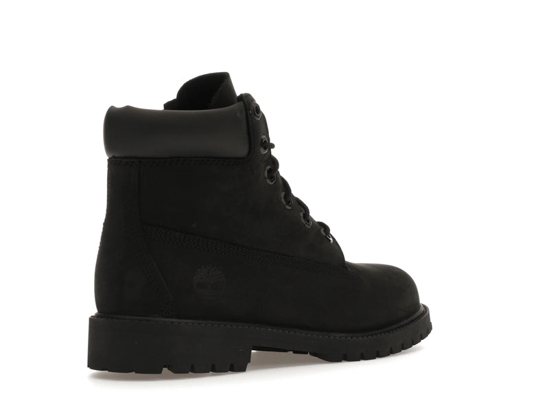 Timberland 6 Inch Premium Boot Black (GS) - Black Nubuck - TB012907-001 - 32