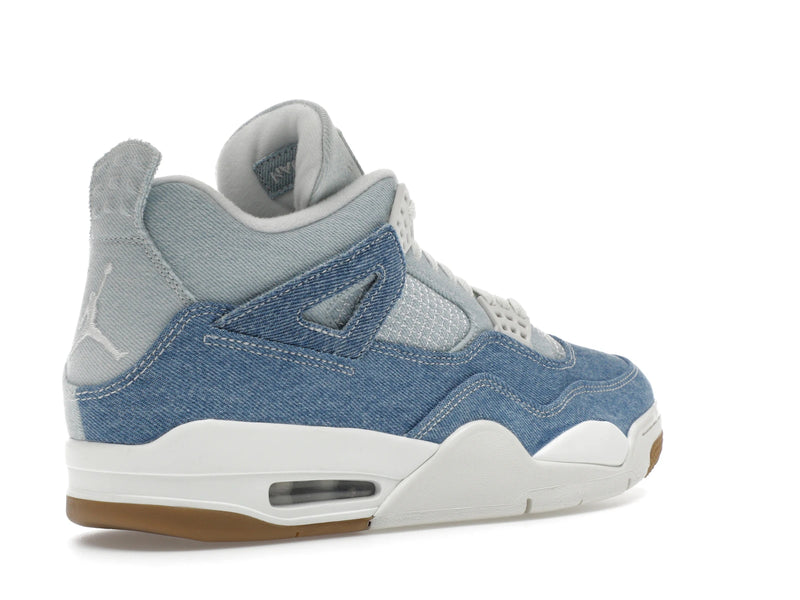 Air Jordan 4 Retro Tex Denim Worn Blue - Sail/Gum Light Brown-Worn Blue-Sail-Metallic Gold - IB6716-100 - 32