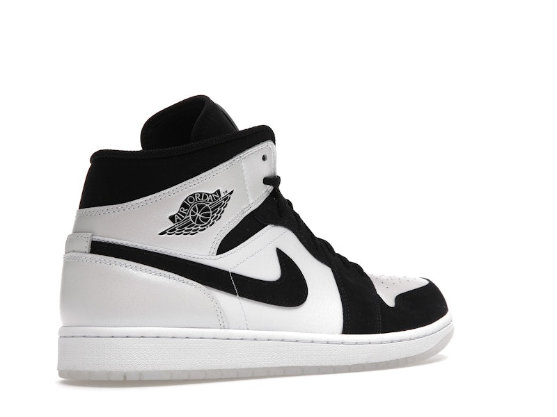 Air Jordan 1 Mid Diamond Shorts - White/Black - DH6933-100 - 32