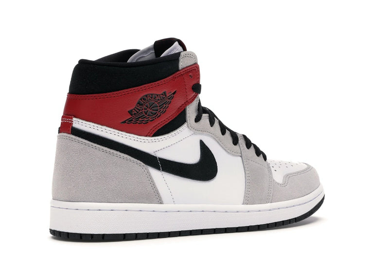 Air Jordan 1 Retro High Light Smoke Grey - White/Black-Light Smoke Grey-Varsity Red - 555088-126 - 32
